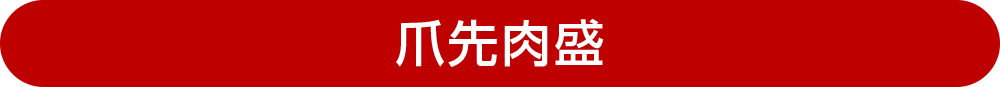 爪先肉盛の方法